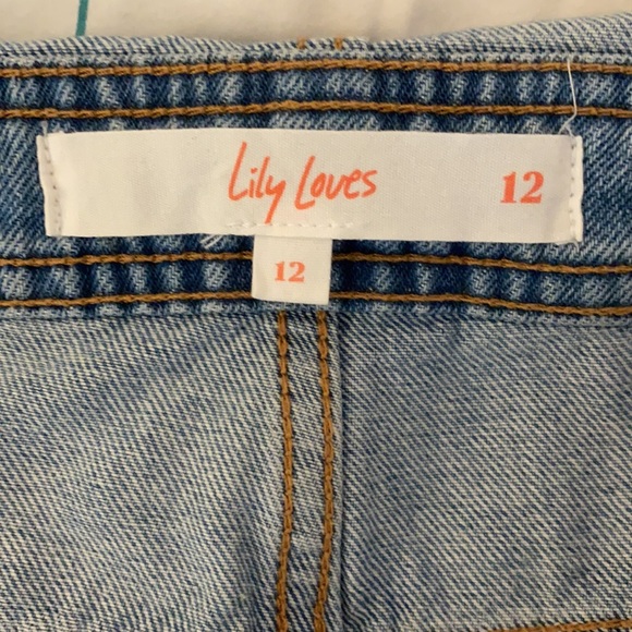 Light blue wash denim overalls - Picture 3 of 3
